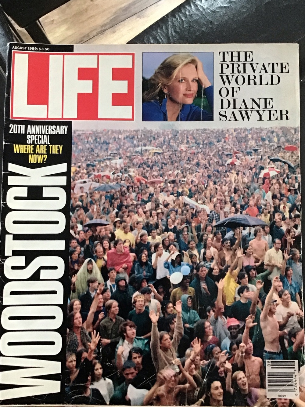 Vintage Life magazine from August 1989. 20th Anniversary Special Woodstock
